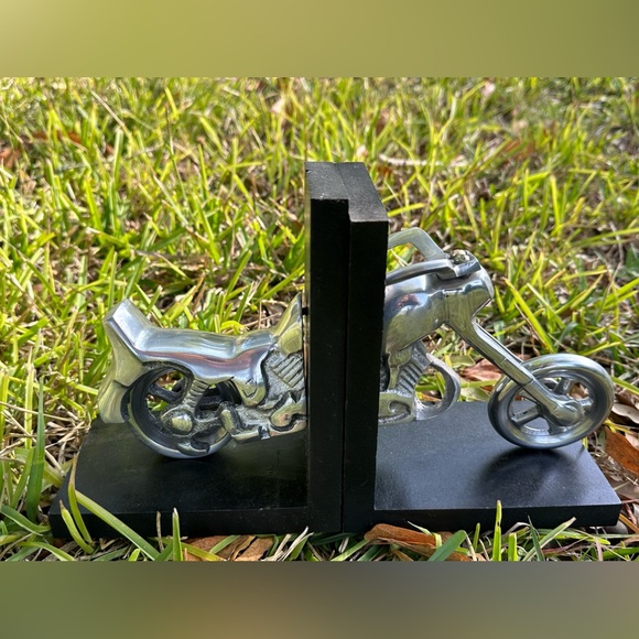 Motorcycle Bookends - Picture 2 of 4